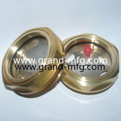 NPT thread 1/2&quot; 3/8”3/4&quot; 1&quot; 3-D BULLSEYE COOLANT SIGHT GLASS SURGER TANK BRASS SIGHT GLASS