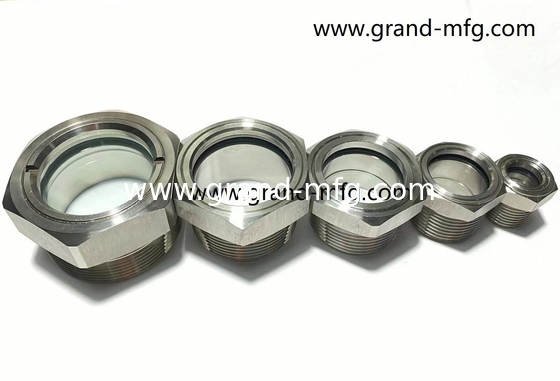 Metric thread M30X1.5 M36X1.5 M42X1.5 M60X2 steel fused sight windows,oil level sight indicators