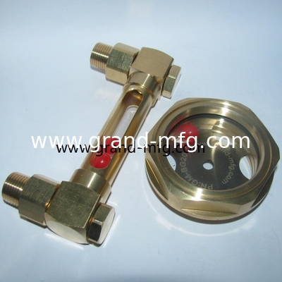 BSP thread G1/4 G1/2 INCH brass oil level gauge indicators with level marks for container Gearboxes tubular level gauge GM-BG12 GM-BN14 GM-BN12