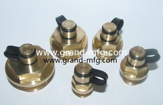 G thread 3/8&quot; 1/4&quot; 1&quot; 1/2&quot; natural brass breather vent plug air released plugs oil filler &amp; breather plug with spring