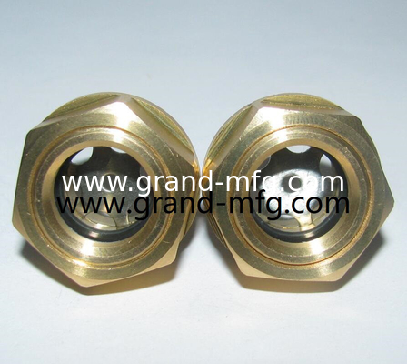 GM-HDM12 M12X1.5 Dome Oil Level Sight Glass Heavy Duty 3D Oil Level Sight Glass Gauge With Clear Glass Air Compressors