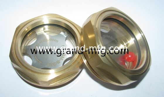 male NPT pipe threads 3/8 inch  flow liquid level gauge oil level sight glass indicator for pumps custom
