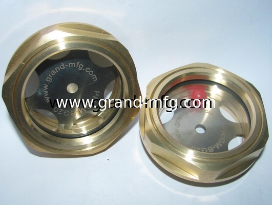 Metric thread M18x1.5 M22x1.5 M26x1.5 M27X1.5 M33X2 M60X2 circular oil level sight glass supplier and manufacturer