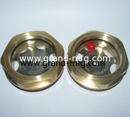 Male NPT Thread 1/2&quot; 3/8”3/4&quot; 1&quot; 3-D Bullseye Sight Glass Observe Dome Gauge with clear glass oil sight glass GM-HDM27 GM-HDG10 GM-HDN38 GM-HDG12