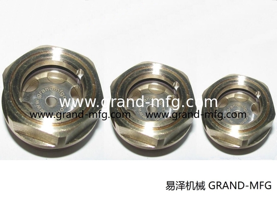 Metric thread M18x1.5 M22x1.5 M26x1.5 M27X1.5 M33X2 M60X2 circular oil level sight glass supplier and manufacturer