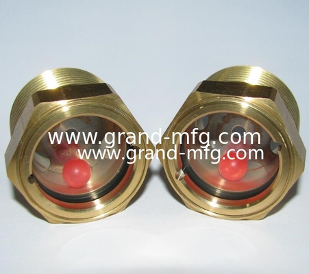 M16x1.5 M18x1.5 M20X1.5 Speed reducers brass oil level sight plug with visual level indicator glass oil level gauge