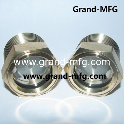 Male NPT Thread 1/2&quot; 3/8”3/4&quot; 1&quot; 3-D Bullseye Sight Glass Observe Dome Gauge with clear glass oil sight glass GM-HDM27 GM-HDG10 GM-HDN38 GM-HDG12