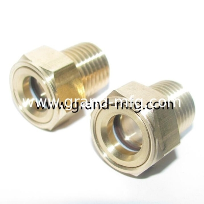 male NPT pipe threads 3/8 inch  flow liquid level gauge oil level sight glass indicator for pumps custom