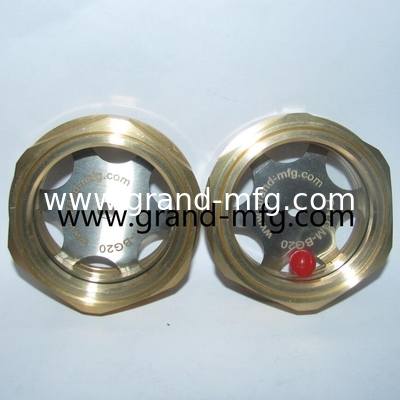 Brass Threaded Oil Sight Window Plugs NPT1-1/2 inch Gauge ViewPort Sight Glass Custom Available GM-BN112