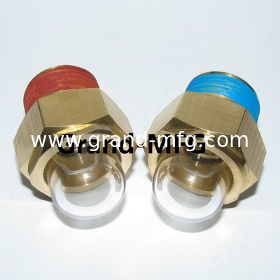 Reducers brass oil levels sight gauge 1/2 round oil sight glass with gauge port clear sight window GM-BN12 GM-HDN12 GM-HDN38 GM-HDG10 GM-HEG12