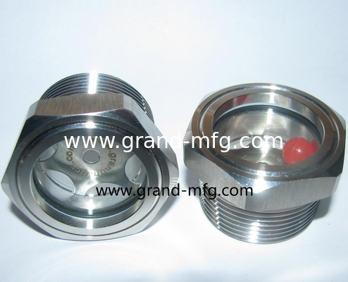 NPT 1/4 INCH food grade SS316 fluid level sight glass with big viewing window SUS304 sight glass oil gauge 1&quot; 2&quot; 3&quot;