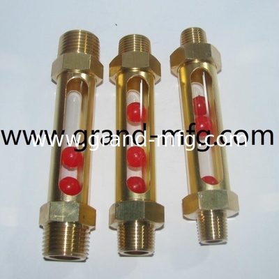 NPT 1/2 INCH Brass Oil Level Gauge Indicator With Level Marks For Thin-wall Container Oil Level Gauge View Port Gauges Hydraulic Oil Level Gauge with Aluminum Alloy Housing