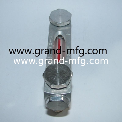 NPT 3/8 INCH Sraight brass oil level gauge indicator with level marks for Thin-wall container，oil level gauge
