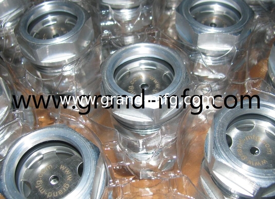 M52X1.5 Aluminum blower lubrication system Oil levels Hex screw-in Oil level sight glass oil level gauge indicatiors