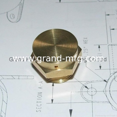 M33X1.5 male metric thread brass breather drain plugs for gearbox hydraulic cylinders breather vent plugs