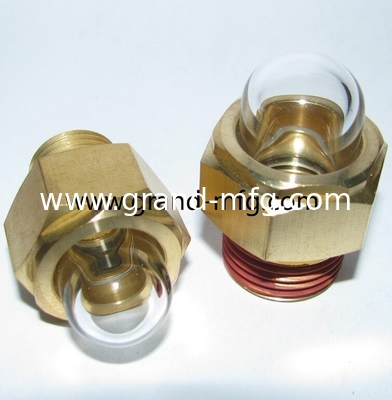 NPT thread 1/2&quot; 3/8”3/4&quot; 1&quot; 3-D BULLSEYE SIGHT GLASS observa Dome Oil Level Bubble sight glass gauge with clear glass