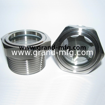 NPT 1/2&quot; SS304 stainless steel sight glass oil sight window without reflector for vaccum pump air compressor reducers
