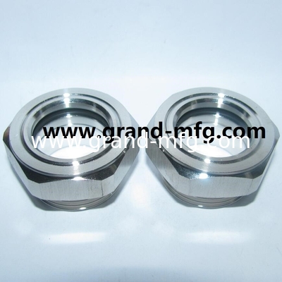 npt pipe thread1 1/2&quot; vaccum pump SS316 oil level sight glass indicator oil gauge reducer / aircompressor sight glasses