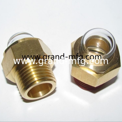 male NPT pipe threads 1&quot; 3/4” vaccum pump oil level sight glass indicator  reducer oil sight glass aircompressor sight