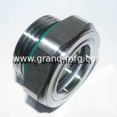 npt pipe thread1 1/2&quot; vaccum pump SS316 oil level sight glass indicator oil gauge reducer / aircompressor sight glasses