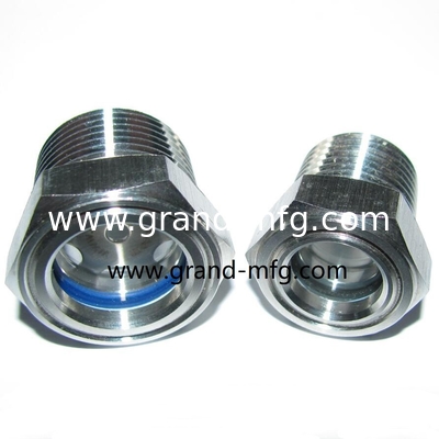 npt pipe thread1 1/2&quot; vaccum pump SS316 oil level sight glass indicator oil gauge reducer / aircompressor sight glasses