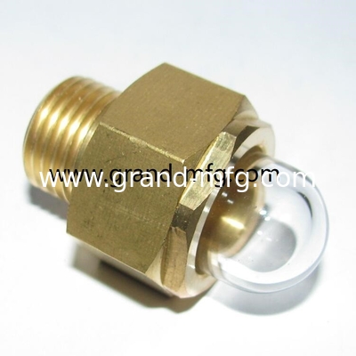 male NPT pipe threads 3/8 inch  flow liquid level gauge oil level sight glass indicator for pumps custom