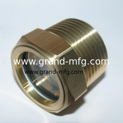 male NPT pipe threads 1&quot; 3/4” vaccum pump oil level sight glass indicator  reducer oil sight glass aircompressor sight