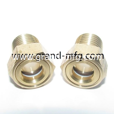 male NPT pipe threads 1&quot; 3/4” vaccum pump oil level sight glass indicator  reducer oil sight glass aircompressor sight