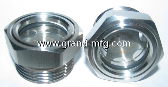npt pipe thread1 1/4&quot; vaccum pump SS316 oil level sight glass indicator oil gauge reducer / aircompressor sight glasses