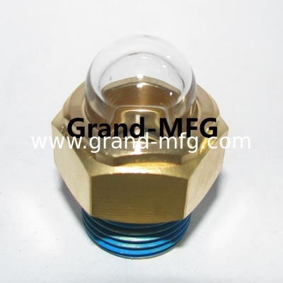 M16X1.5 Hex Top  Liquid Dome Oil Level sight glass oil window Brass Fitting peephole for the fuel tank of motorcycle
