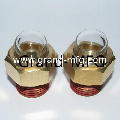 M30X1.5 Hex Top  Liquid Dome Oil Level sight glass window Brass Fitting peephole for the fuel tank of motorcycle
