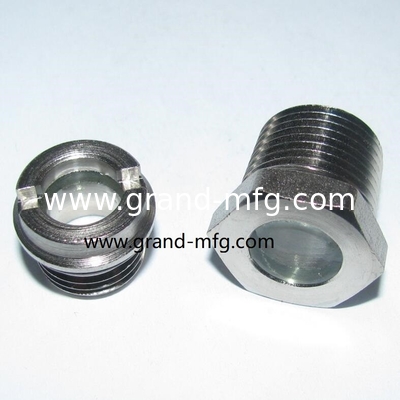 NPT1 1/4&quot; refrigeration equipment fused steel sight glass fused sight window oil sight glass manufacturer China