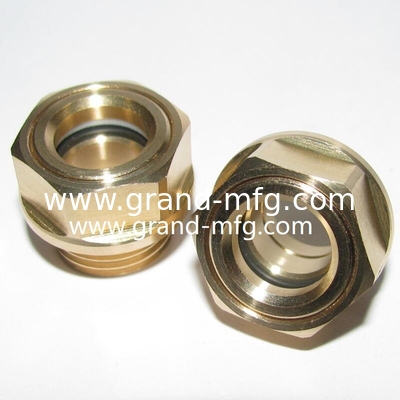 male NPT pipe threads 3/8 inch  vaccum pump oil level sight glass indicator  reducer oil sight glass aircompressor sight