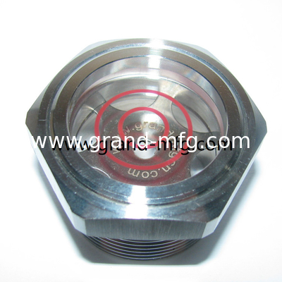 High pressure 1500PSI liquid flow sight glass window 1&quot;2&quot;3&quot; NPT oil sight glass gearbox sight window level gauges