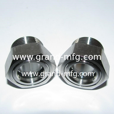 M42X1.5 SS304 oil sight window Industries lab Equipmen stainless steel 304 oil sight glass window with super clear glass