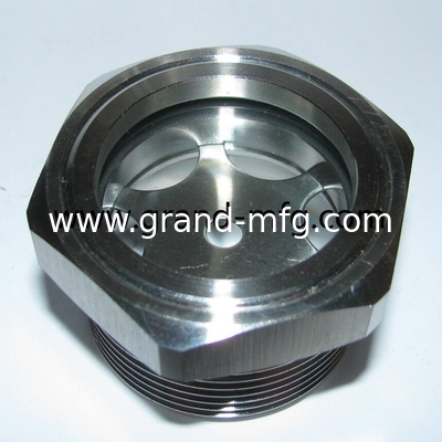 HIGH PRESSURE 1500PSI SIGHT FLOW WINDOW WITH RED BALL M27X1.5 oil sight glass fluid flow sight gauges with red ball