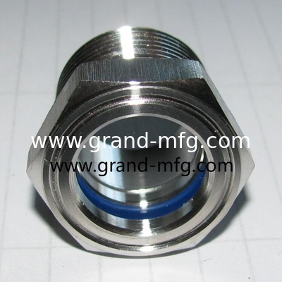 M42X1.5 SS304 oil sight window Industries lab Equipmen stainless steel 304 oil sight glass window with super clear glass