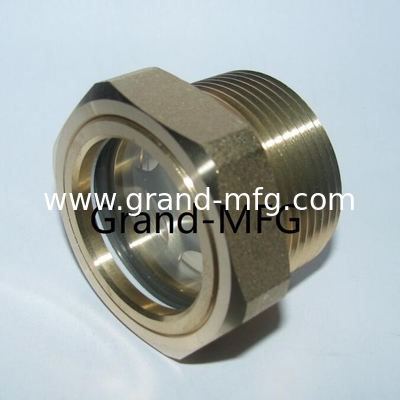 male NPT pipe threads 1 1/2&quot;  vaccum pump oil level sight glass indicator  reducer oil sight glass aircompressor sight