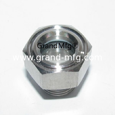 male thread NPT 3/4” SS304 sight glass oil sight window for Laboratory Vessel Stainless Steel Autoclave Reactor