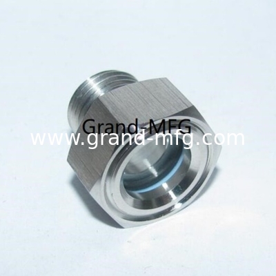 male thread NPT 3/4” SS304 sight glass oil sight window for Laboratory Vessel Stainless Steel Autoclave Reactor