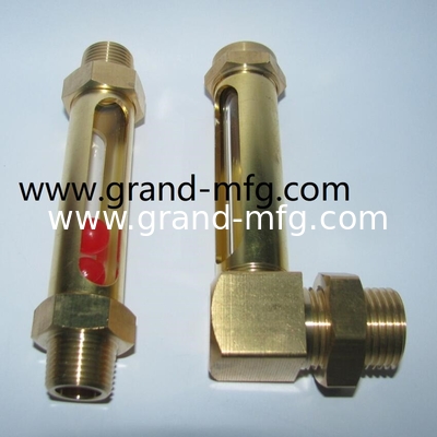 BSP thread 1/2&quot; 1/4”3/4” observation brass oil level sight gauge indicator oil level check gauges for oil container