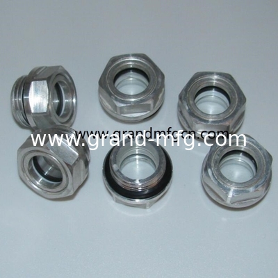 M52X2 Aluminum blower lubrication system Oil levels Hex screw-in Oil level sight glass oil level gauge indicatiors