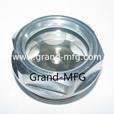 M42X1.5 Aluminum blower lubrication system oil levels hex screw-in oil level sight glass oil level gauge indicatiors