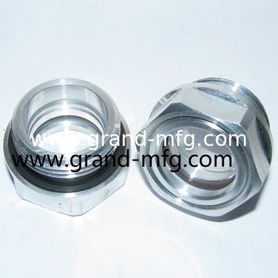 M52X2 Aluminum oil sight glass for blower lubrication system Hex screw-in Oil level sight glass gauge indicatiors Aluminum Oil Level Sight Glass for a Wide Range of Temperatures and Pressures