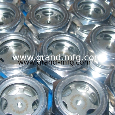 M42X1.5 Aluminum blower lubrication system oil levels hex screw-in oil level sight glass oil level gauge indicatiors