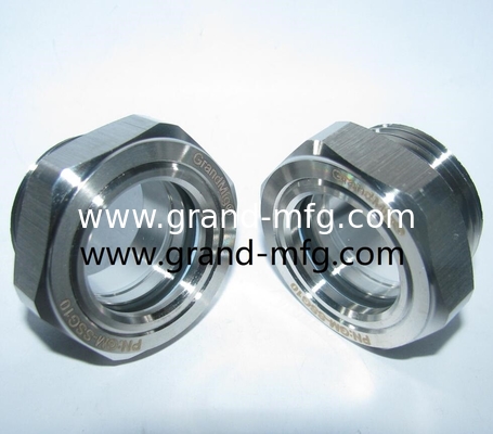 male NPT 1&quot; Stainless Steel 304 bulls eye oil sight glass with tempered glass high pressure gearbox oil level sight glass supplier &amp; manufacturer
