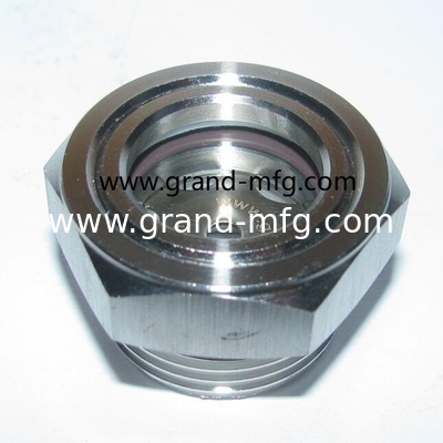 NPT 2 inch radiator SS304 oil sight levels for visual inspection of flow liquid