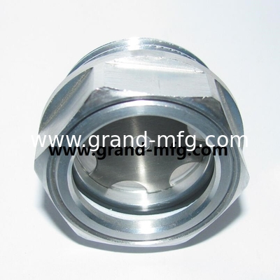 M27x1.5 M18X1.5 aluminum anodizing color sight glass hex screw-in oil level sight glass oil level gauge indicatiors