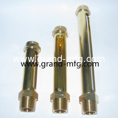 NPT thread 1/4 inch observation brass oil level sight gauge indicators oil level check gauges for oil container
