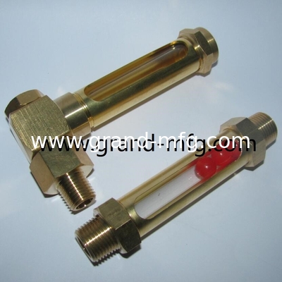 Hex brass sight glass, Speed reducer oil Level Gauges in male NPT,BSP,G thread1/8&quot;,1/4&quot;,3/8&quot;,1/2&quot;3/4&quot;,1&quot; with quartz glass tube
